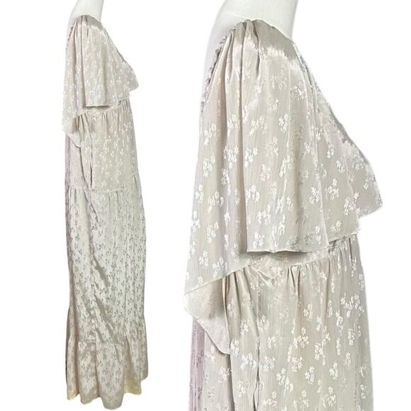 Free People Dainty Ethereal Fairy Cha Cha Maxi Dress in Ivory Cream Size Large - Picture 7 of 16